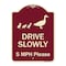 Signmission Designer Series-Drive Slowly 5 Mph Please W/ Duck & Ducklings Walking Grap, 24" x 18", BU-1824-9979 A-DES-BU-1824-9979 - alternate 1
